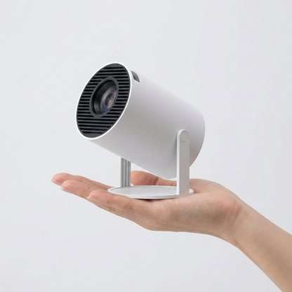 EmberVue Halloween Projector size reference held in hand